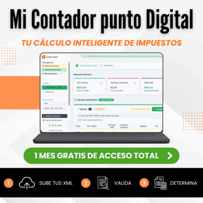 Mi Contador punto Digital – Calculadora de impuestos en base a tus XML.